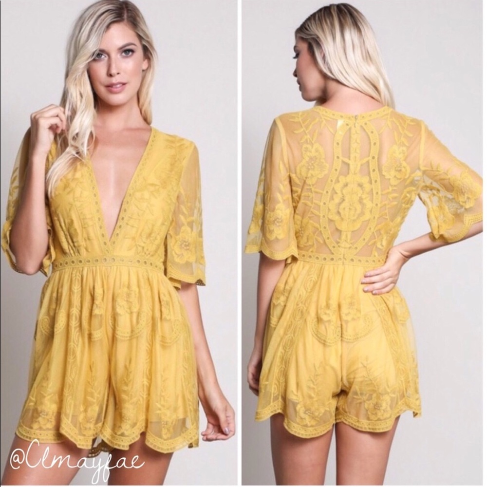 Small yellow romper